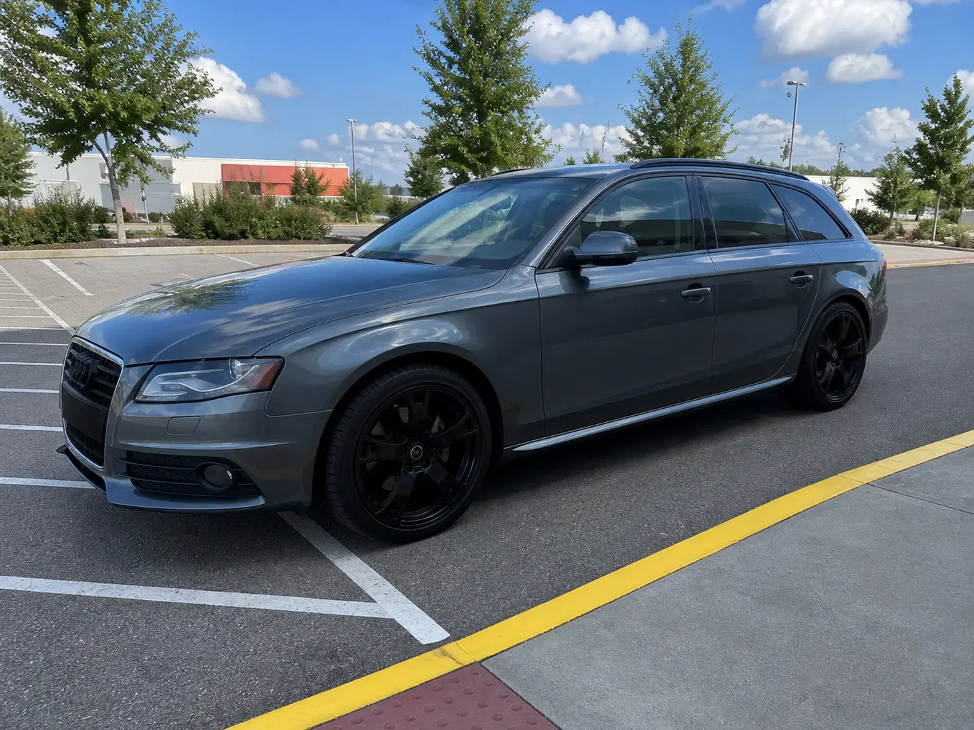 AI-generated view of a 2012 Audi A4 Avant 2.0T with RTX OE RSII wheels