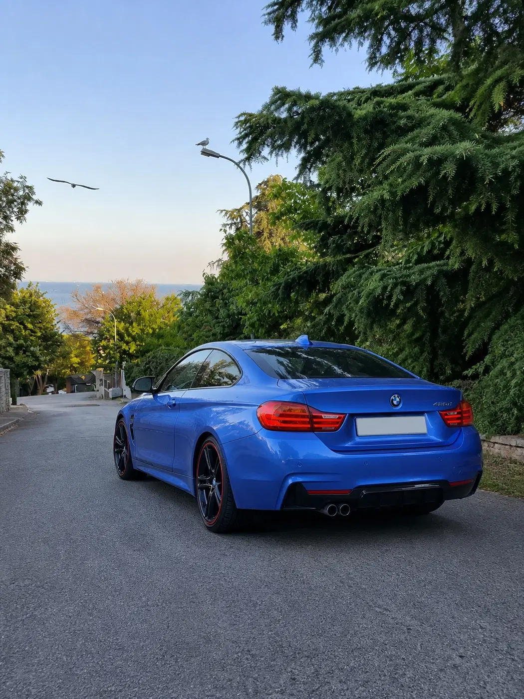 AI-generated view of a 2014 BMW 420d M Sport with BMW Double-spoke 361 wheels