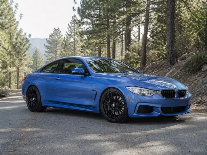 AI-generated view of a 2015 BMW 435i M Sport Coupe with BBS CH wheels