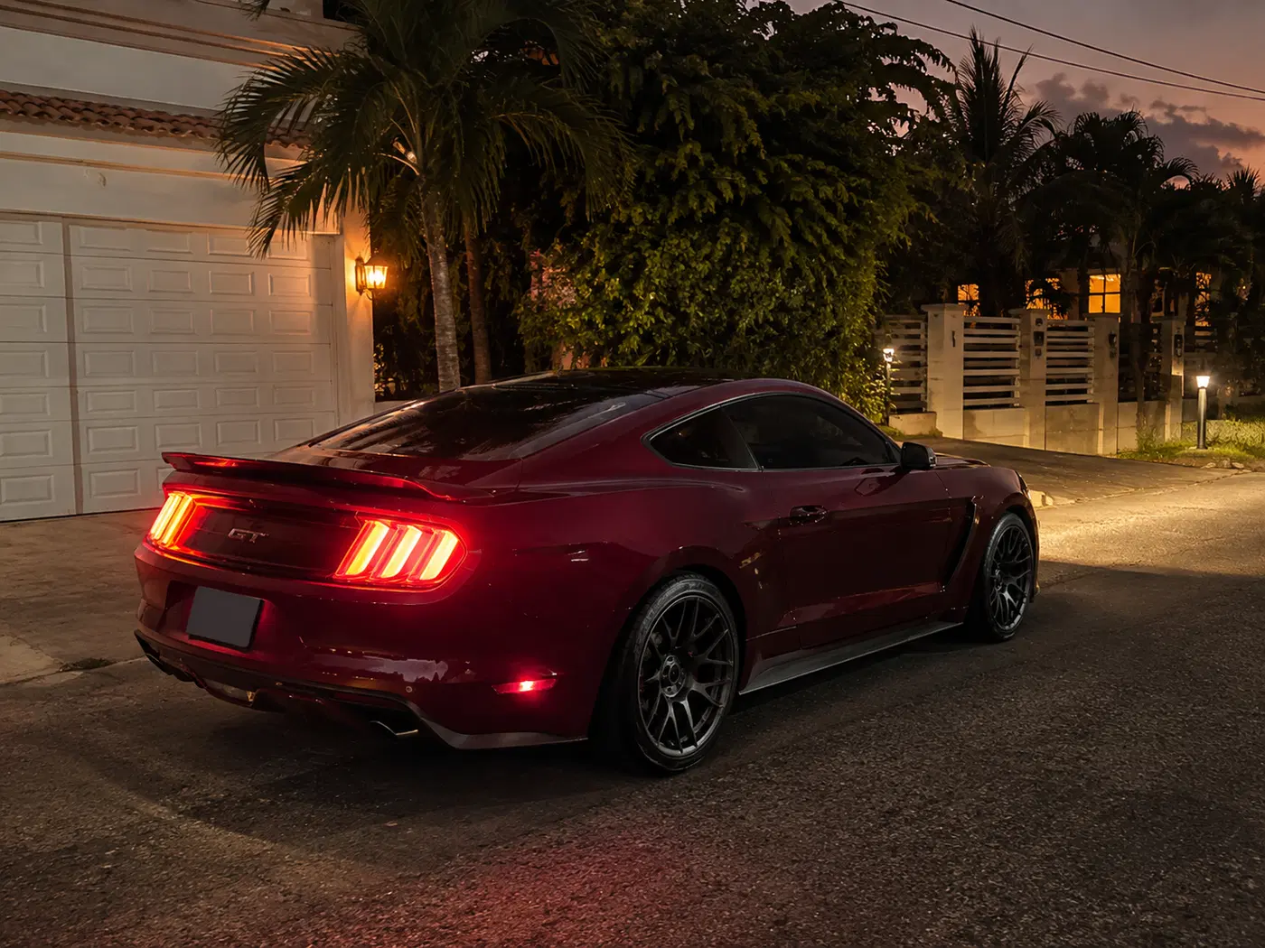 AI-generated view of a 2015 Ford Mustang GT Premium with SVE R357 wheels