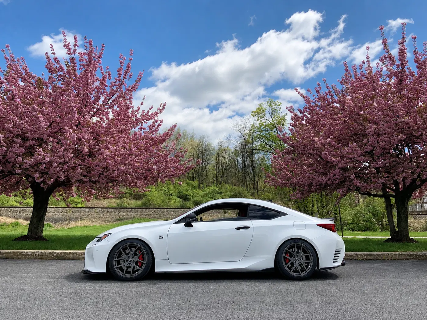 AI-generated view of a 2015 Lexus RC 350 F Sport AWD with TSW Geneva wheels