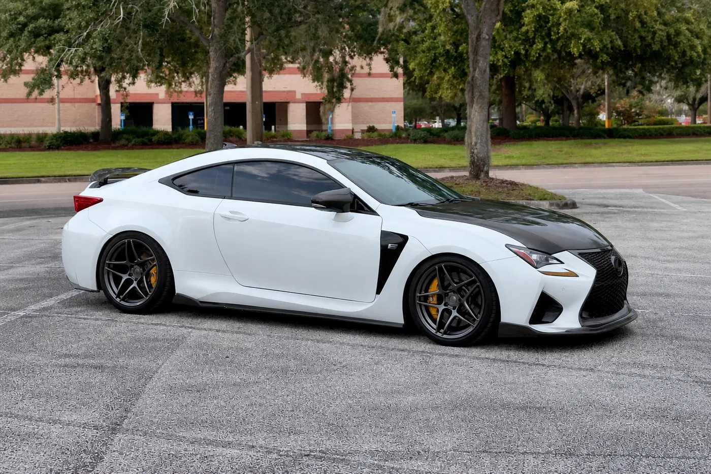 AI-generated view of a 2015 Lexus RC F with Kansei Astro wheels