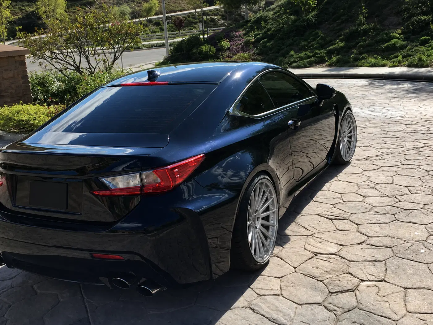 AI-generated view of 2015 Lexus RC F on Vossen VFS2