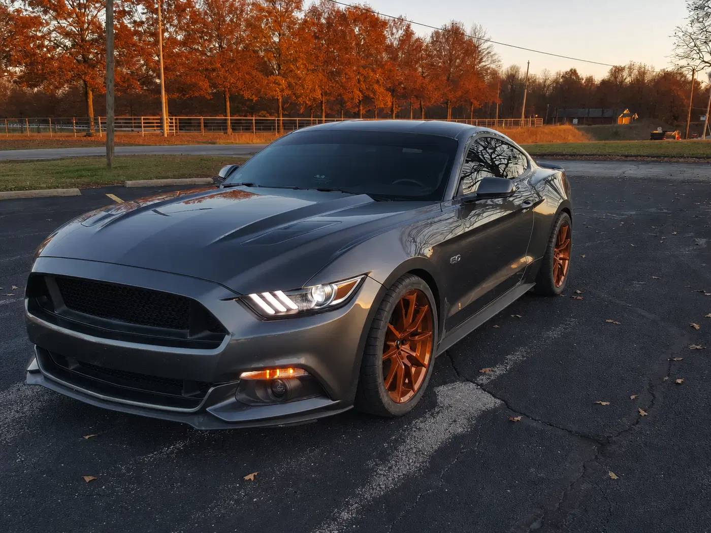 AI-generated view of a 2016 Ford Mustang GT Premium with MRR M350 wheels