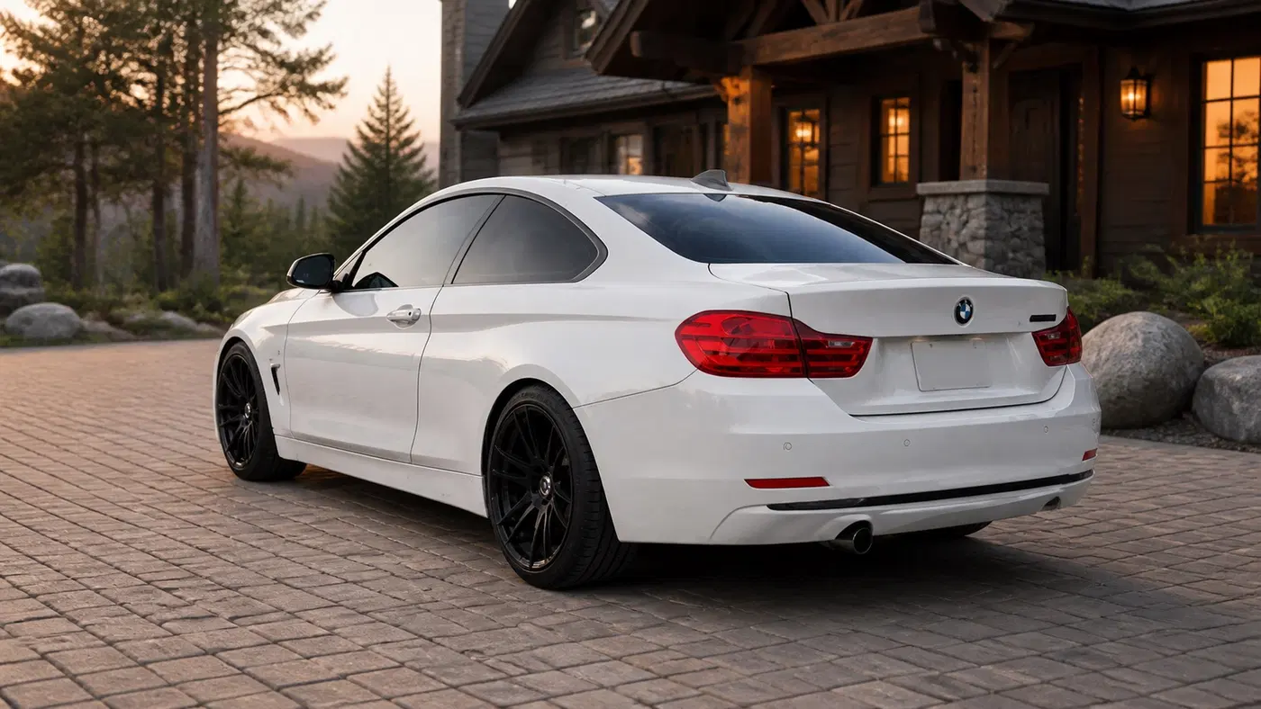 AI-generated view of a 2017 BMW 440i Coupe with Advanti N/A wheels