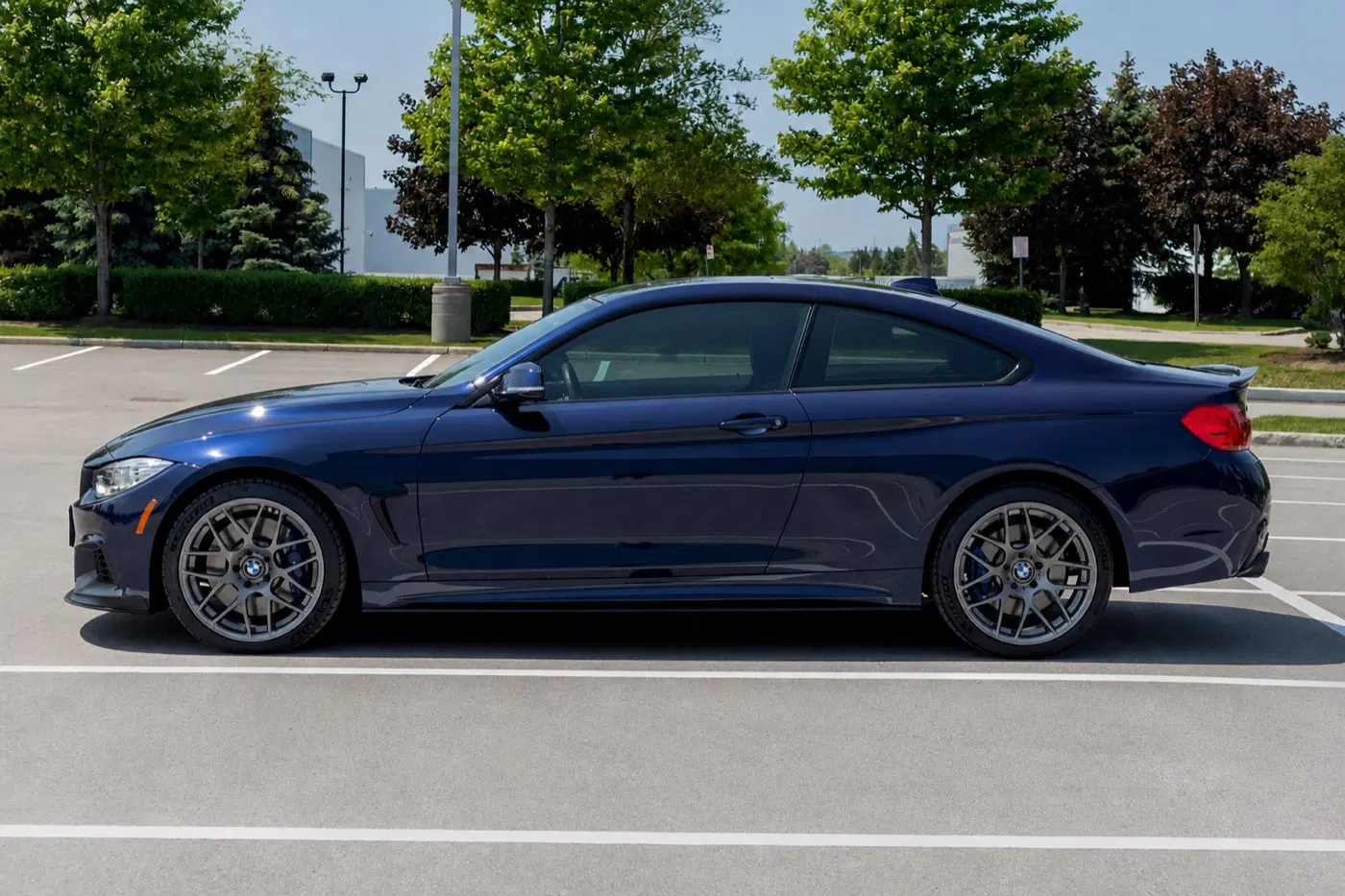 AI-generated view of a 2017 BMW 440i xDrive with VMR V710 wheels