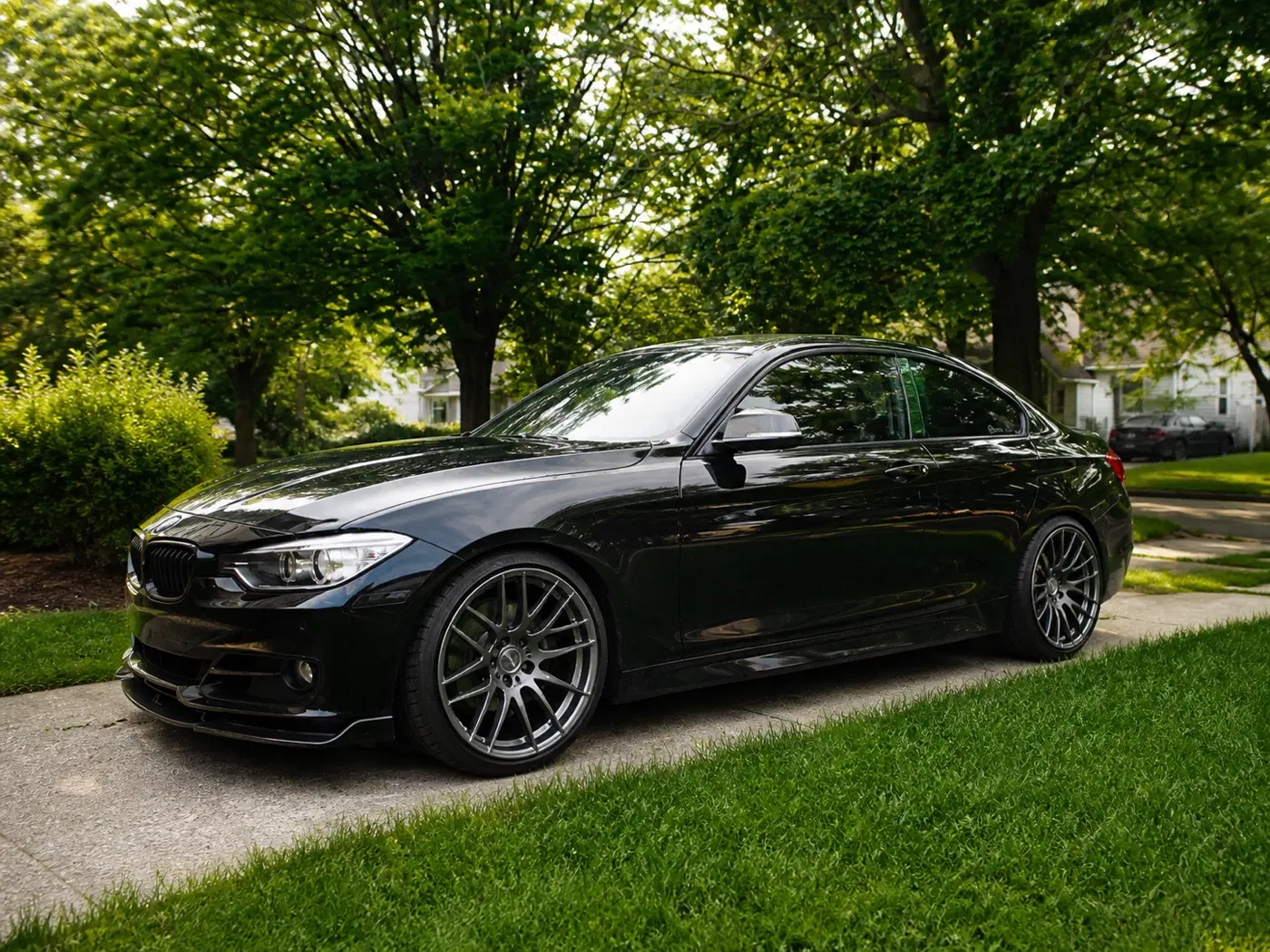 AI-generated view of a 2017 BMW M240i with AG M359 wheels