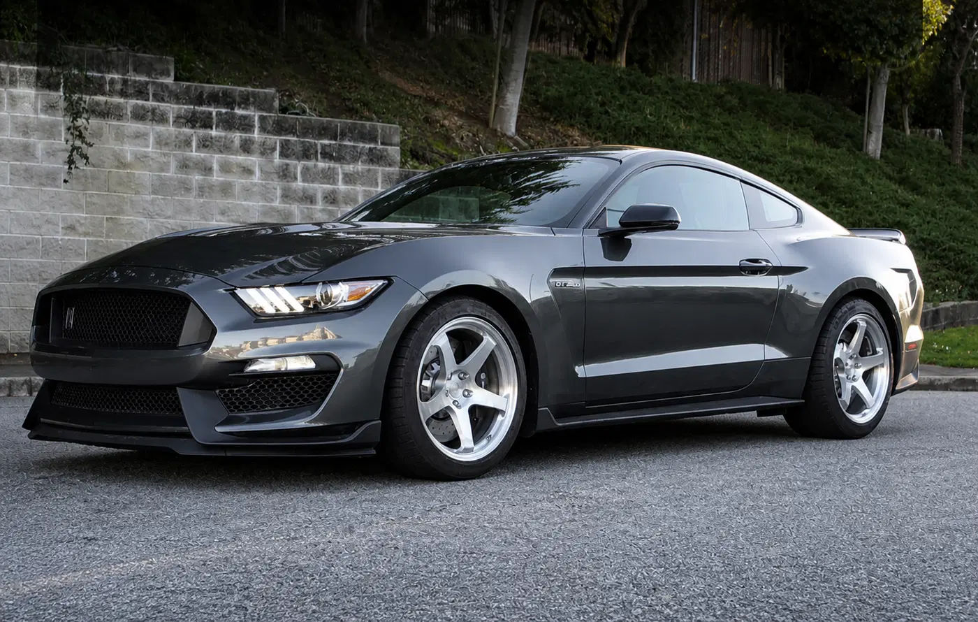AI-generated view of a 2017 Ford Mustang Shelby GT350 with BC Forged N/A wheels