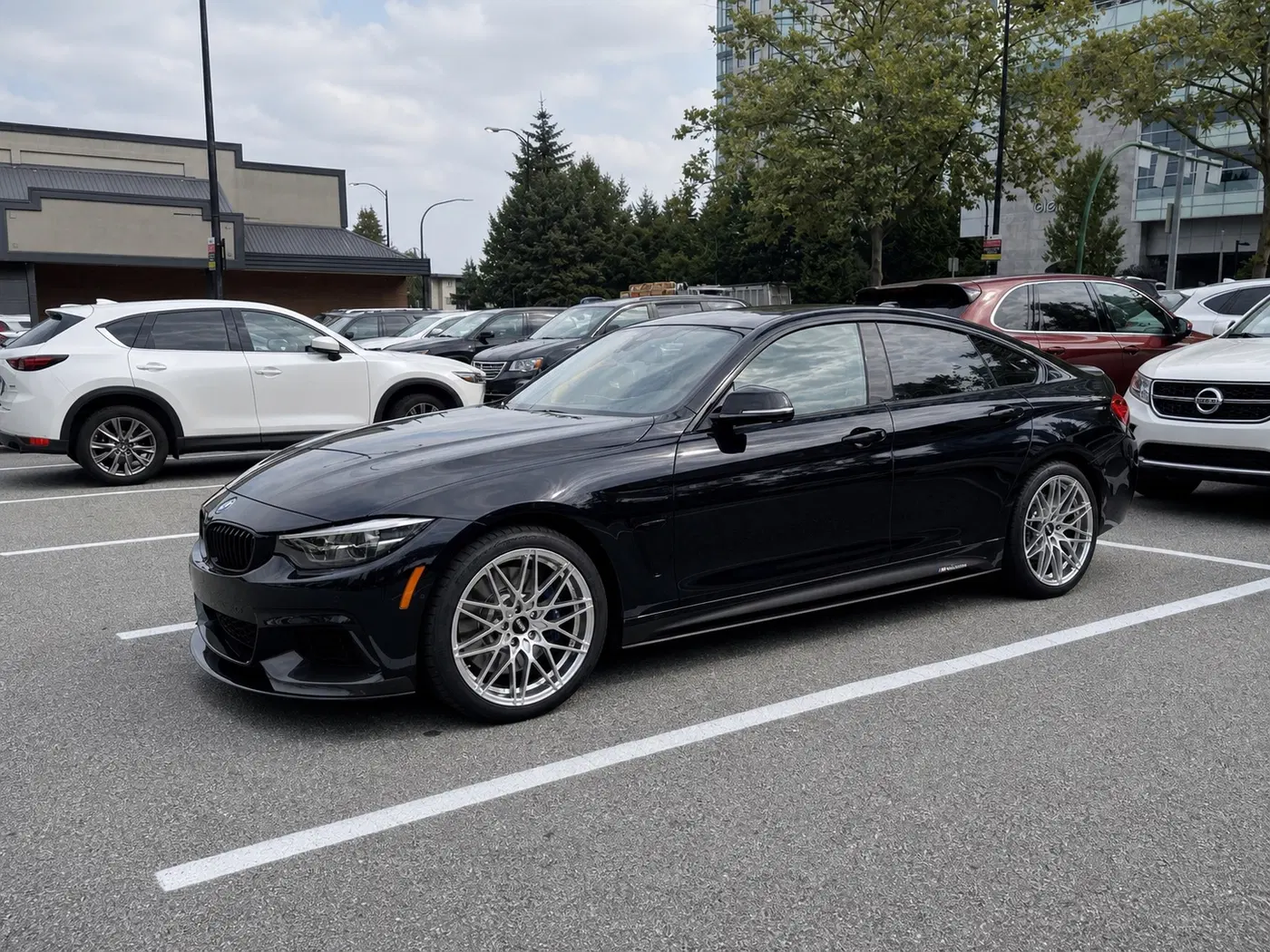 AI-generated view of a 2018 BMW 440i M-Performance Edition with VMR V801 wheels
