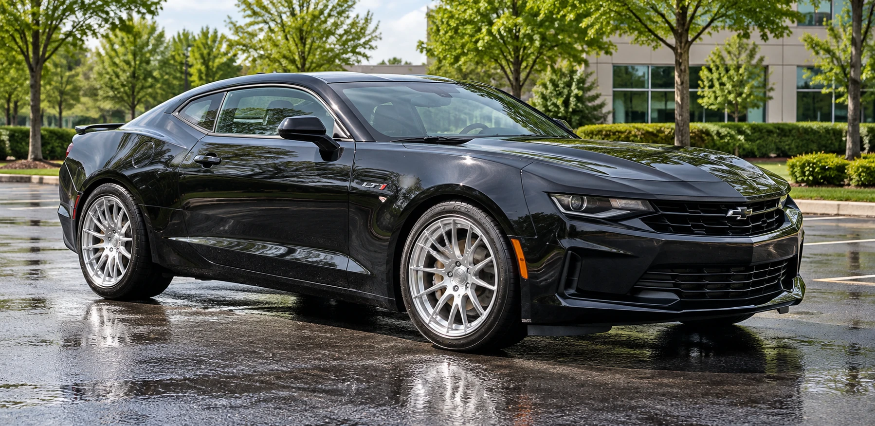 AI-generated view of a 2020 Chevrolet Camaro LT1 with Bremmer Kraft BR14 wheels