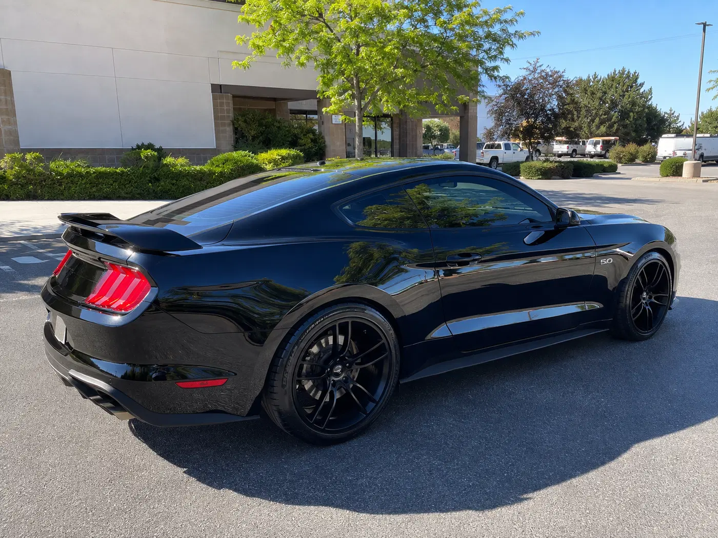 AI-generated view of a 2020 Ford Mustang GT Premium with MRR N/A wheels