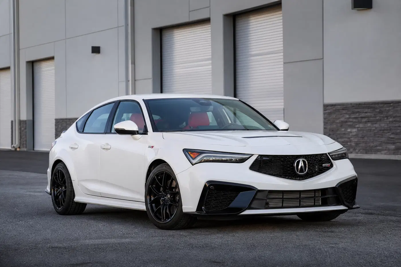 AI-generated view of a 2024 Acura Integra Type S with Rota KB-R wheels