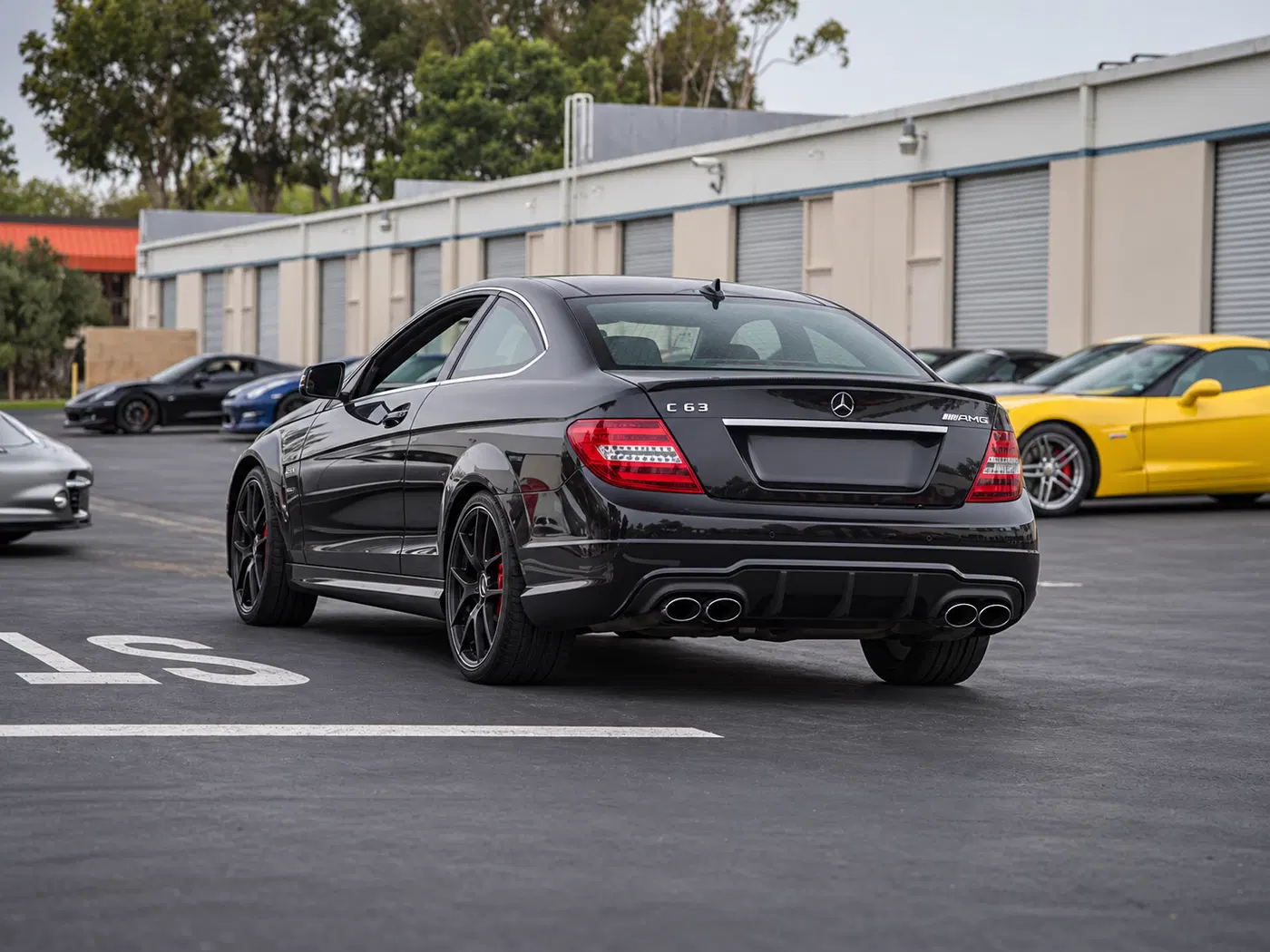 AI-generated view of 2012 Mercedes-Benz C63 AMG Coupe on Mercedes-Benz AMG OEM 507