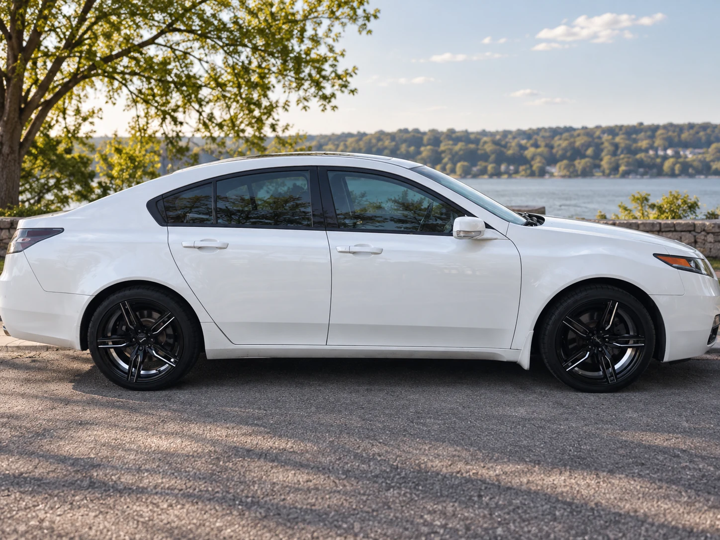 AI-generated view of a 2012 Acura TL with RTX R-Spec Zenith wheels