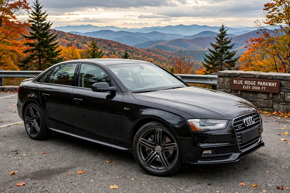 AI-generated view of a 2012 Audi A4 2.0T Quattro Premium Plus with Hartmann HRS6-204 wheels