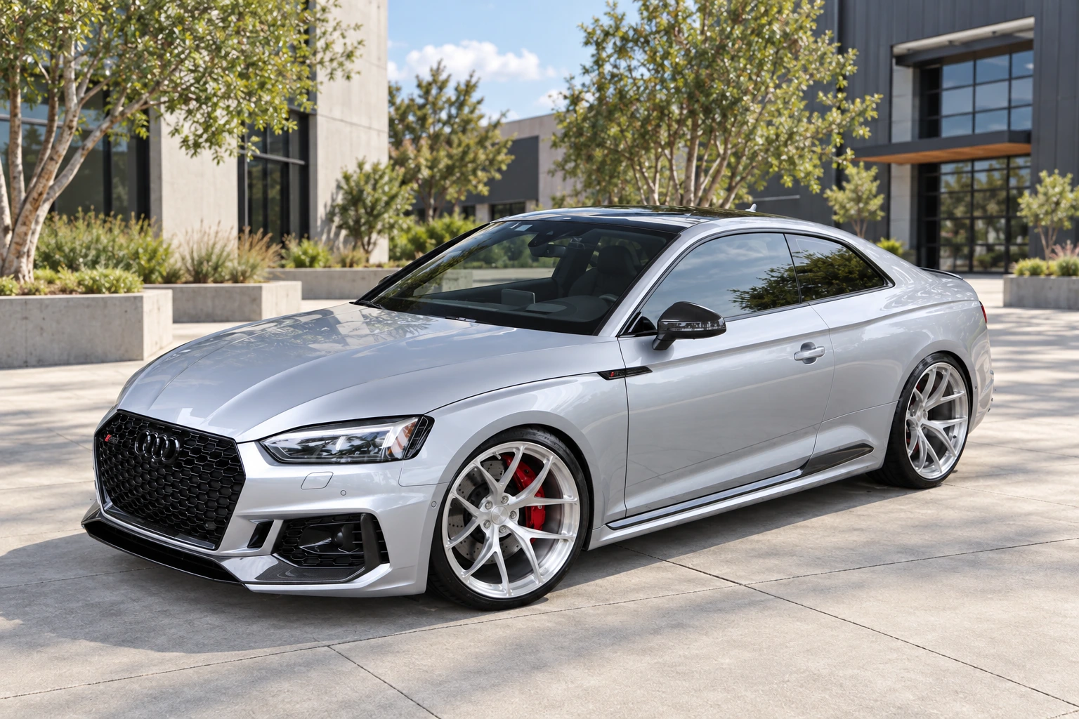 AI-generated view of 2019 Audi RS5 Coupe on BC Forged RZ21
