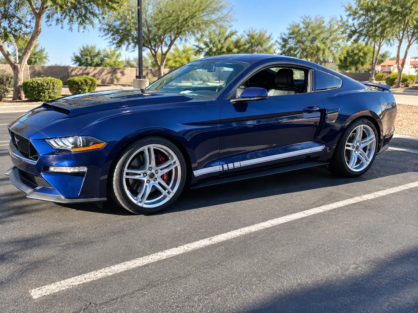 AI-generated view of a 2019 Ford Mustang GT/CS with Shelby CS-14 wheels