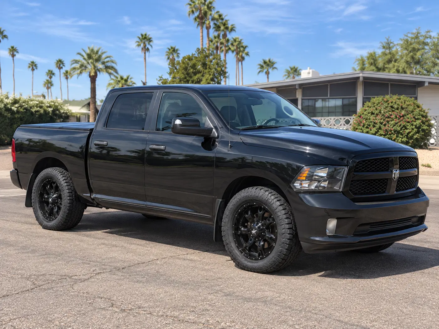 AI-generated view of a 2015 Dodge Ram 1500 with Moto Metal 970 wheels