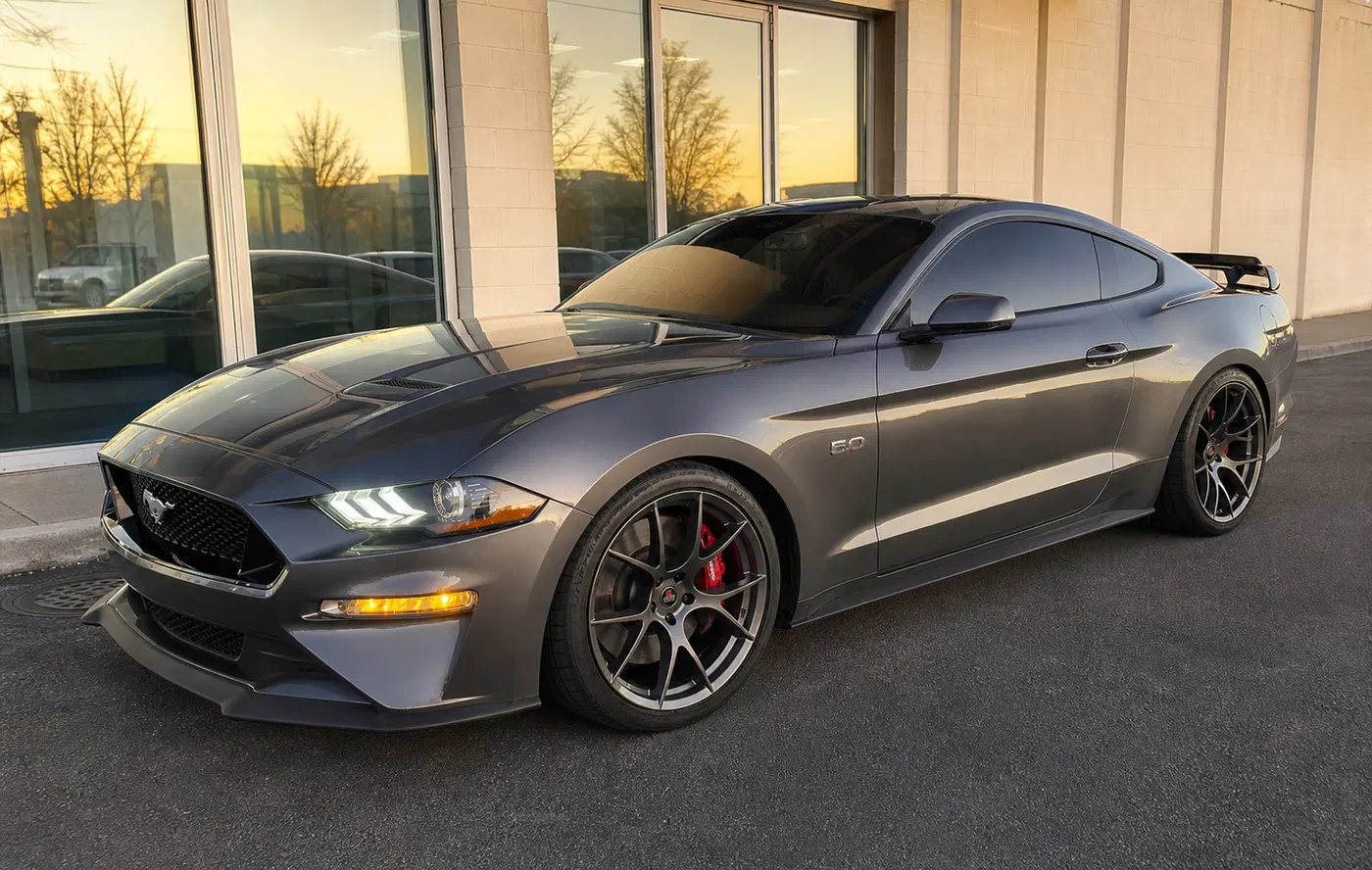 AI-generated view of a 2022 Ford Mustang GT Premium PP1 with Project6GR TEN wheels