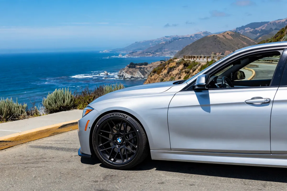 AI-generated view of 2014 BMW 335i on APEX ARC-8