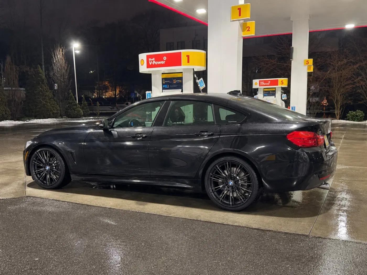 AI-generated view of a 2015 BMW 435i xDrive Gran Coupe with BMW 624M wheels