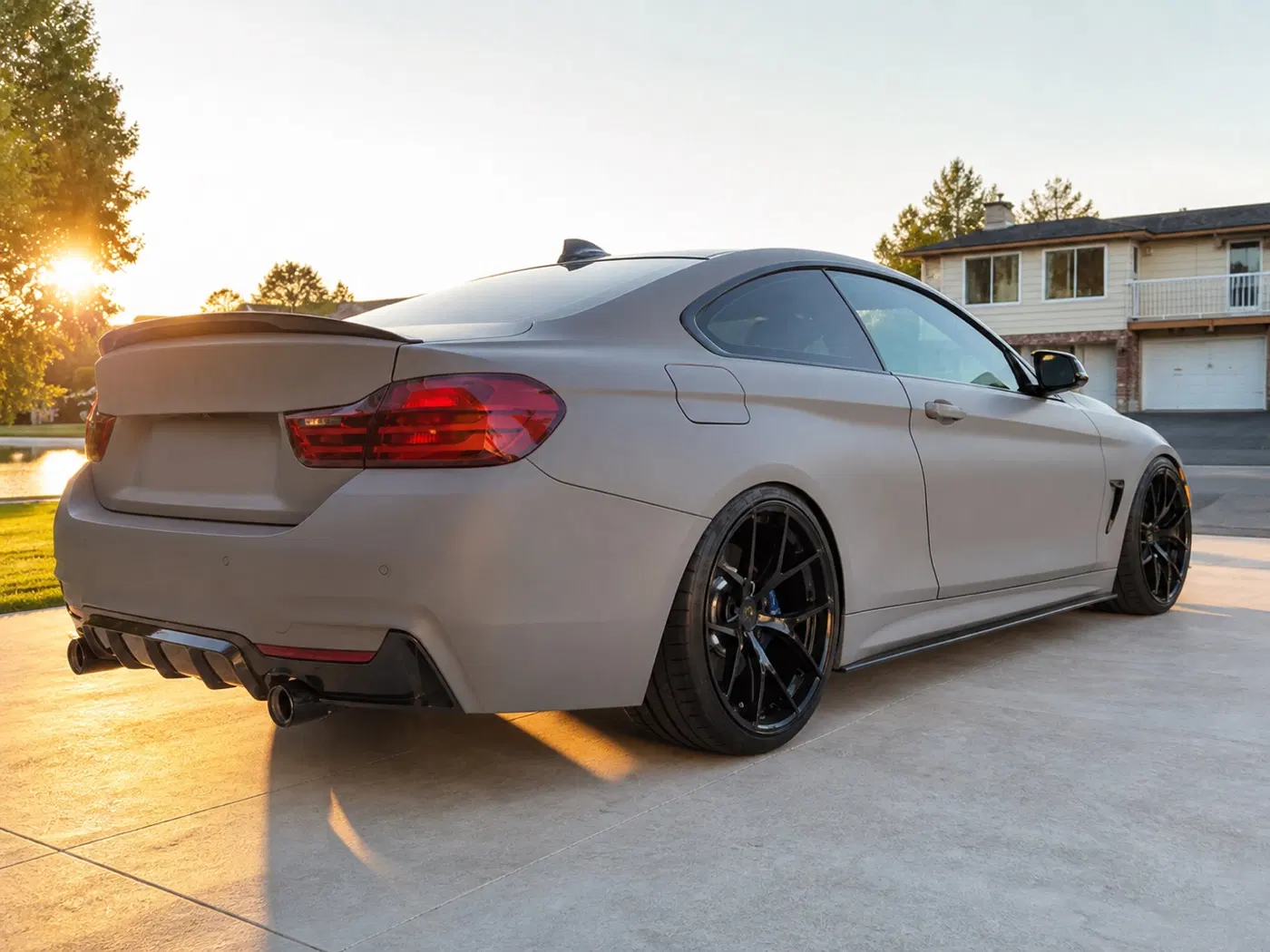 AI-generated view of a 2015 BMW 435i M Performance with PUR 4OUR wheels