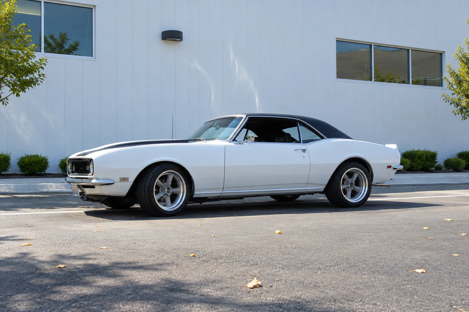 AI-generated view of a 1968 Chevrolet Camaro with Vintage Wheel Works V40 wheels