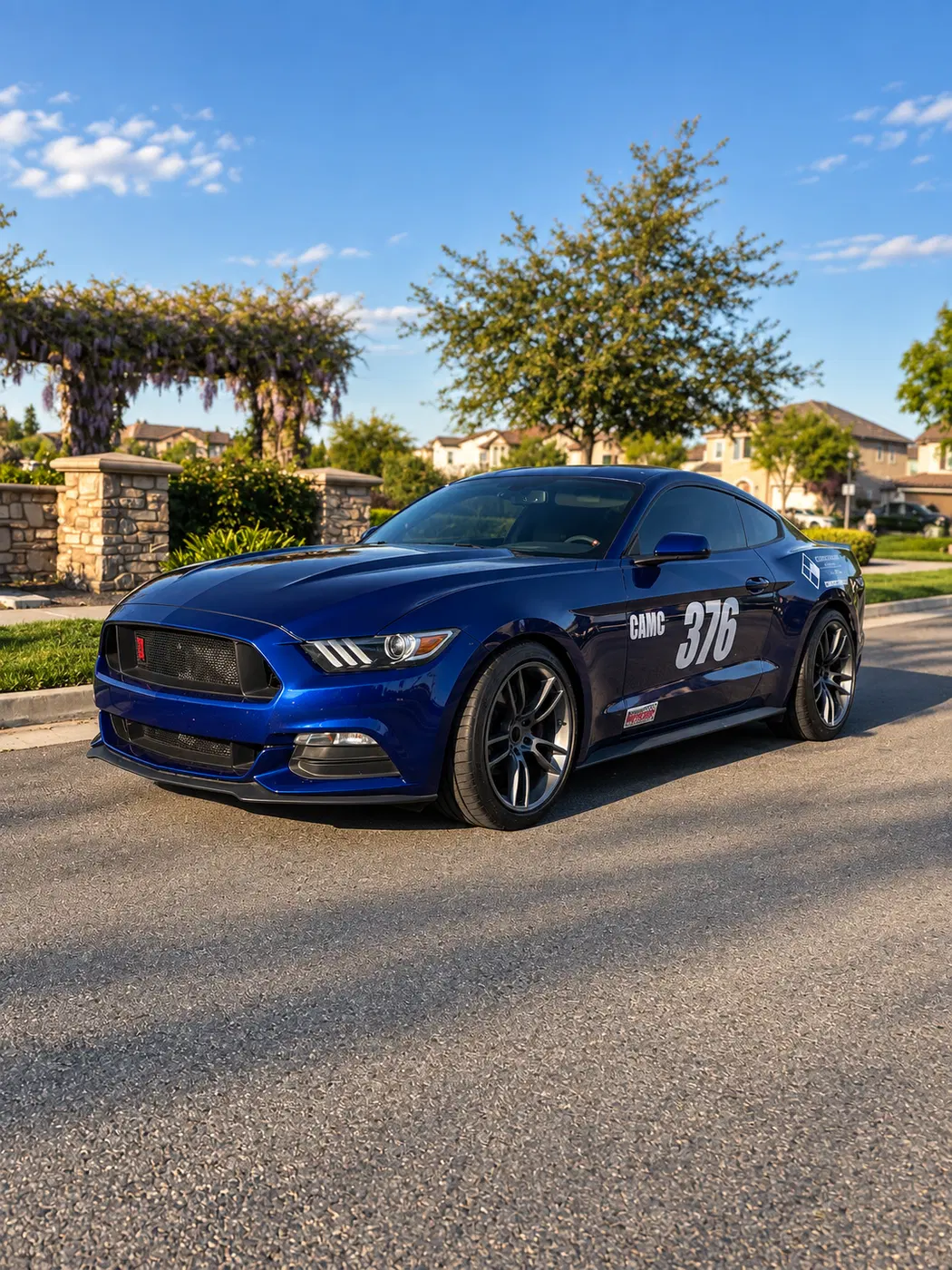 AI-generated view of a 2016 Ford Mustang 3.7L V6 with SVE N/A wheels