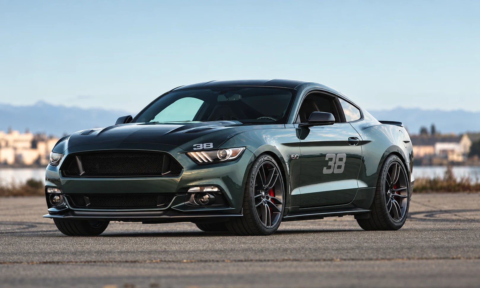 AI-generated view of a 2016 Ford Mustang GT Premium Performance Pack with MRR M600 wheels