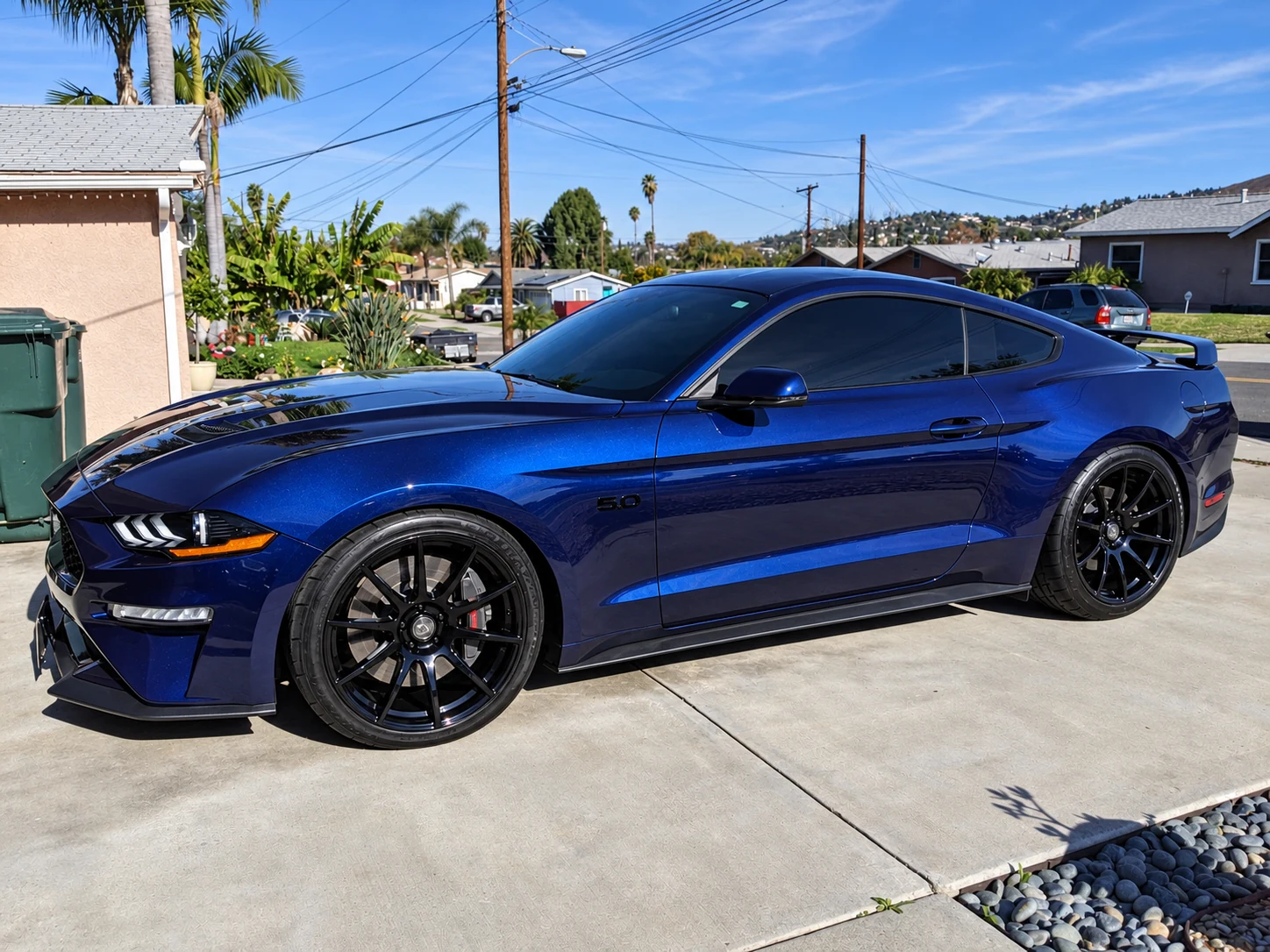 AI-generated view of a 2018 Ford Mustang GT PP1 A10 with Forgestar CF-10 Deep Concave wheels