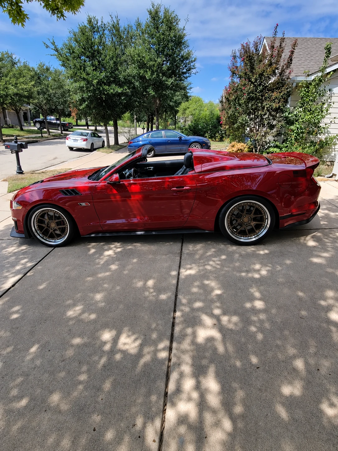 AI-generated view of a 2020 Ford Roush Mustang GT with 41FORGED N/A wheels