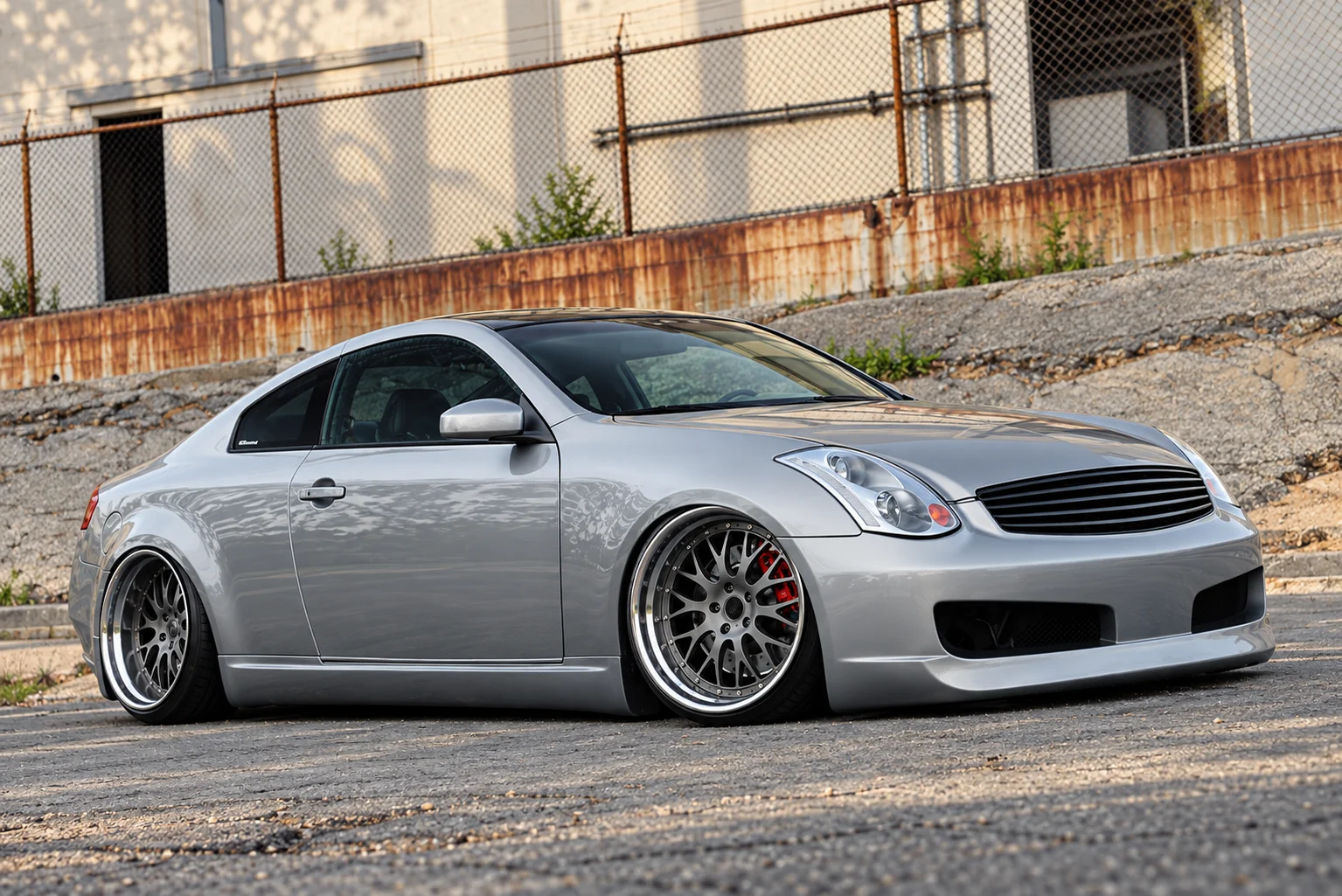 AI-generated view of a 2006 Infiniti G35 Coupe with Kranson Klassics wheels