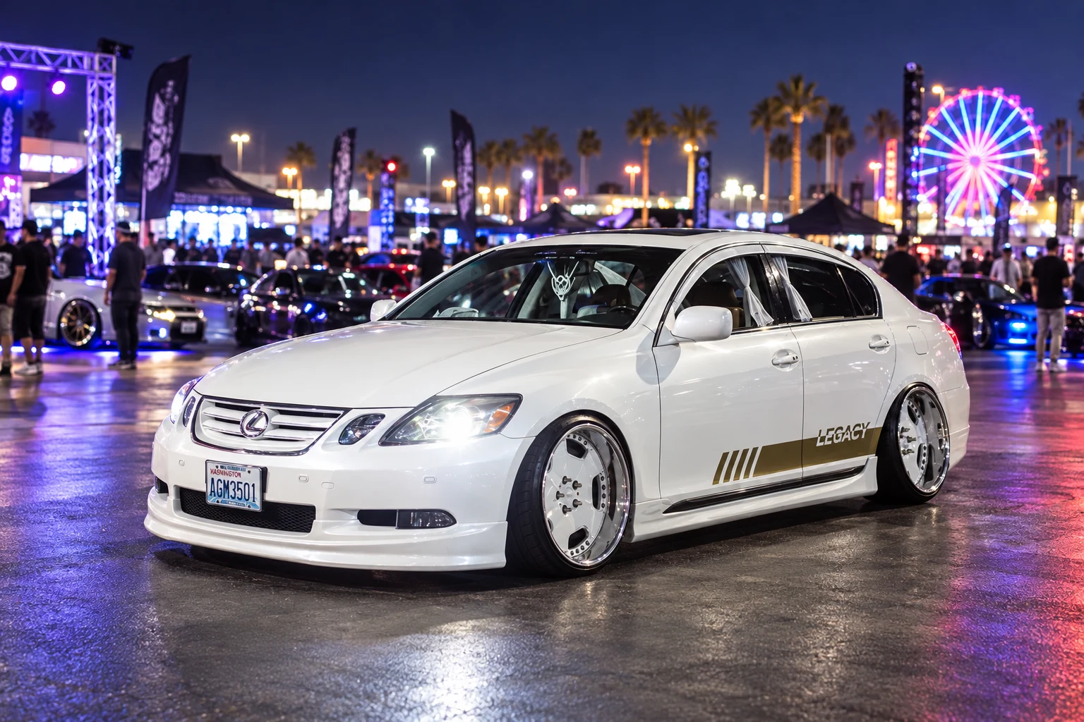 AI-generated view of a 2006 Lexus GS300 with Leon Hardiritt Ritter wheels
