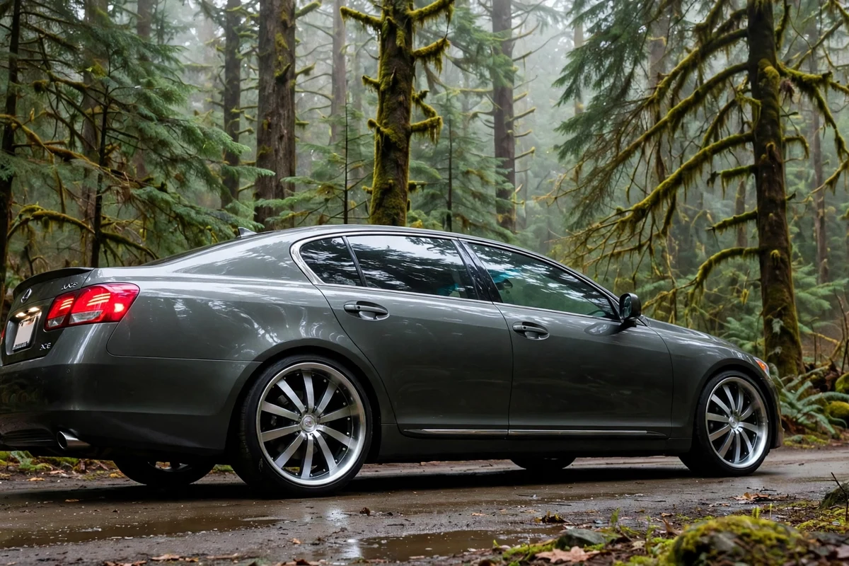 AI-generated view of a 2006 Lexus GS300 with Ace Executive wheels