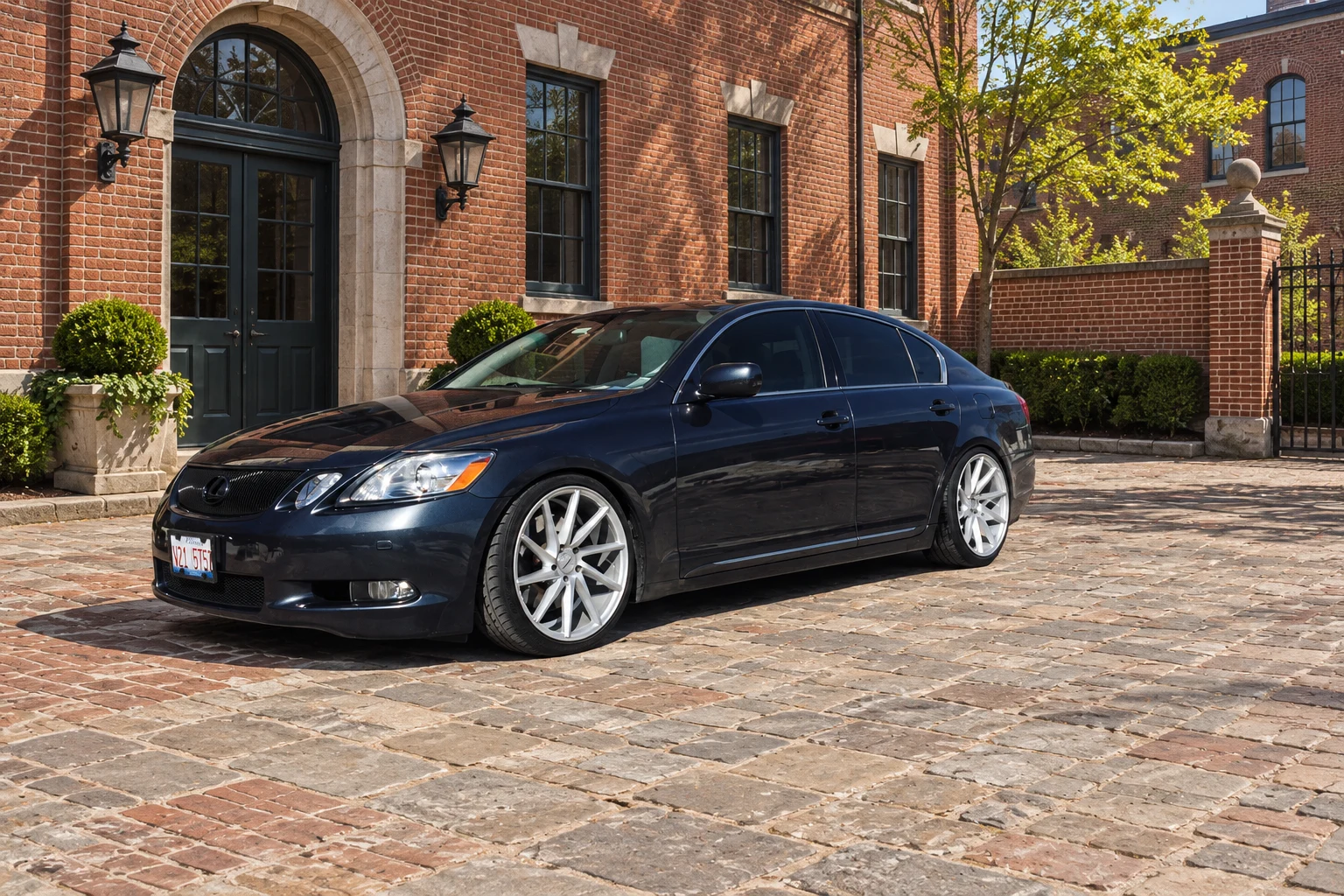 AI-generated view of a 2006 Lexus GS430 with Vossen CVT wheels