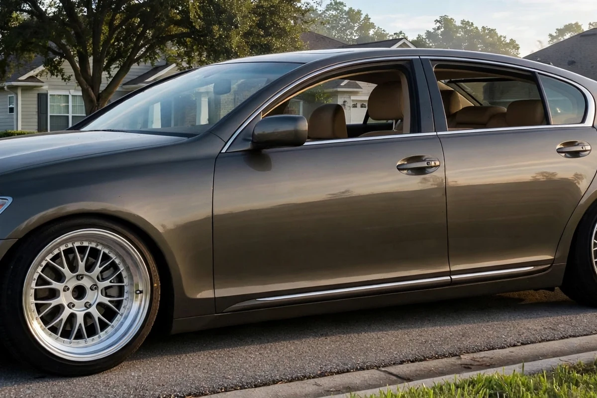 AI-generated view of 2006 Lexus GS430 on XXR 521