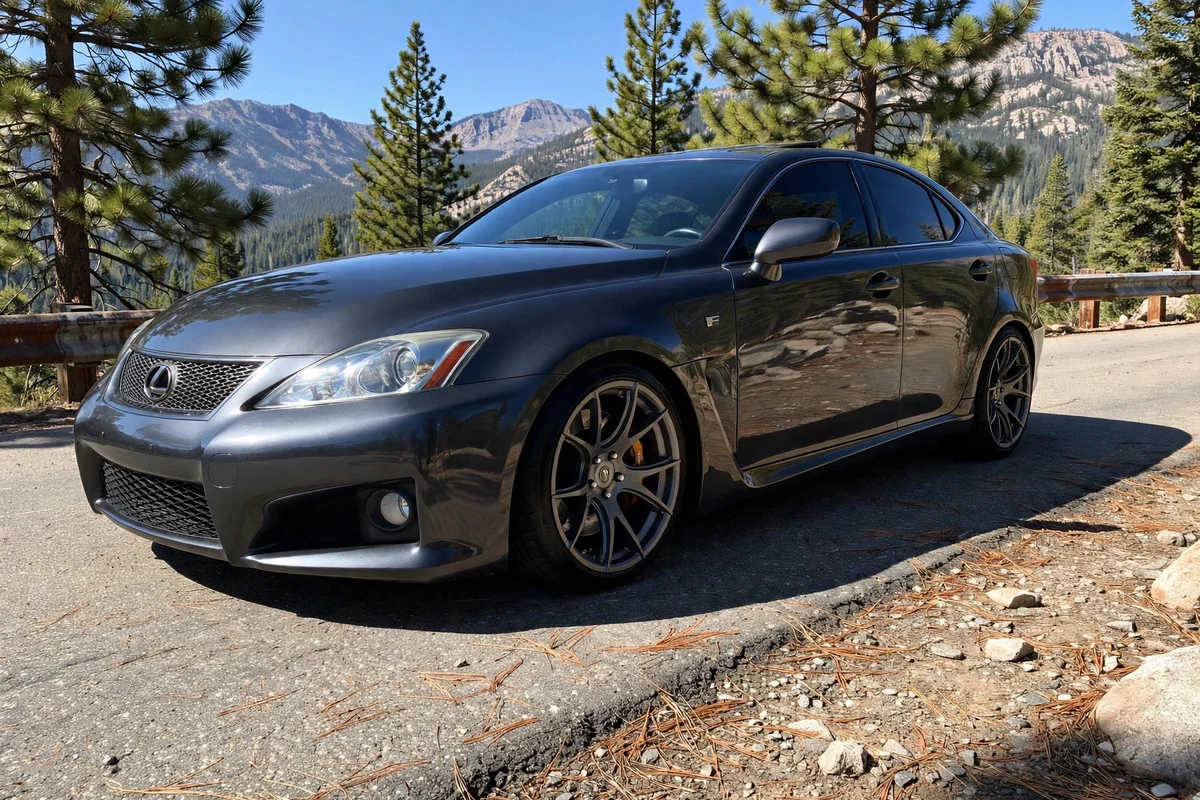 AI-generated view of 2008 Lexus IS-F on Forgestar CF5V