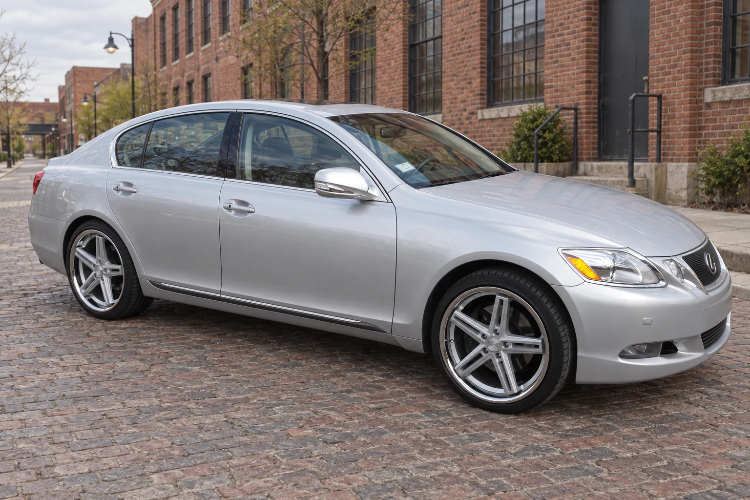 AI-generated view of a 2011 Lexus GS350 with Concept One CS-55 Executive Edition wheels