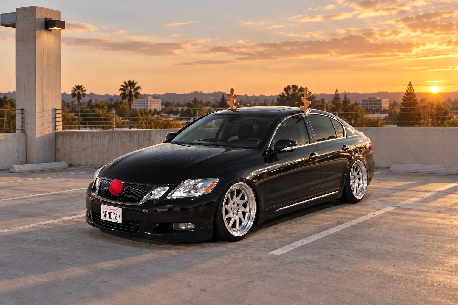 AI-generated view of a 2011 Lexus GS350 with Zedd SLT wheels