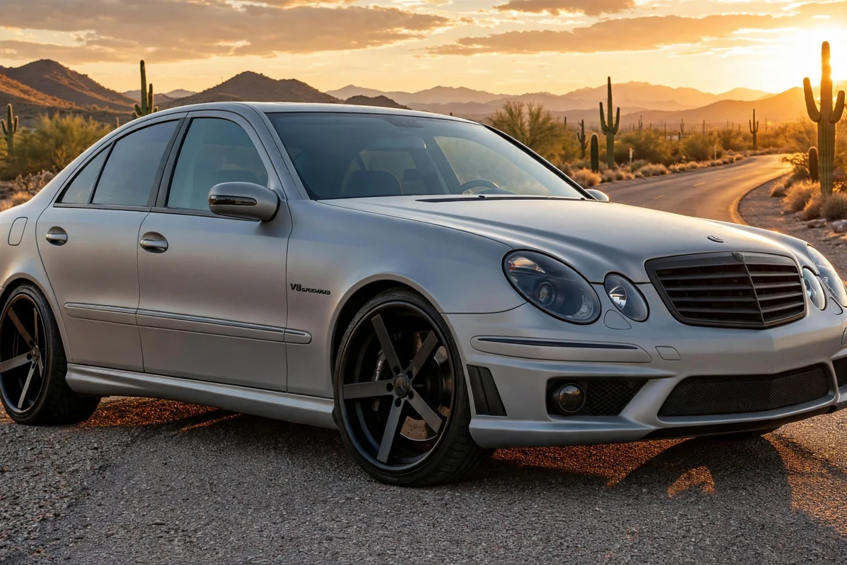 AI-generated view of 2003 Mercedes-Benz E55 AMG on Giovanna N/A
