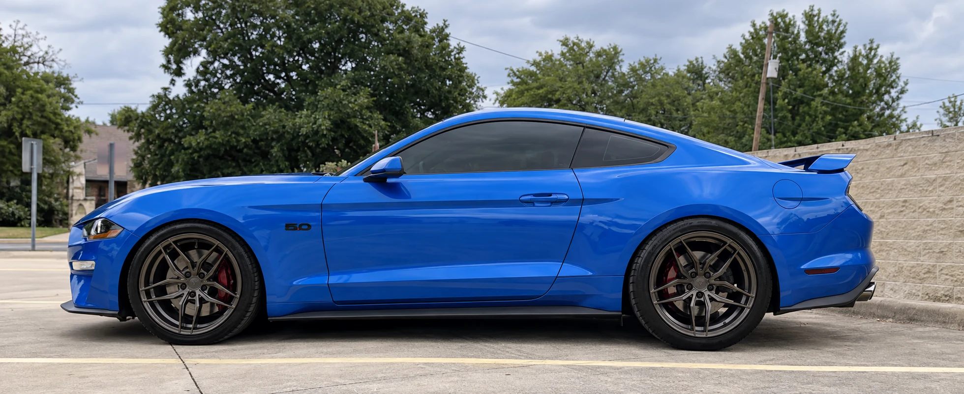 AI-generated view of a 2019 Ford Mustang GT PP1 with Ferrada Not stated wheels