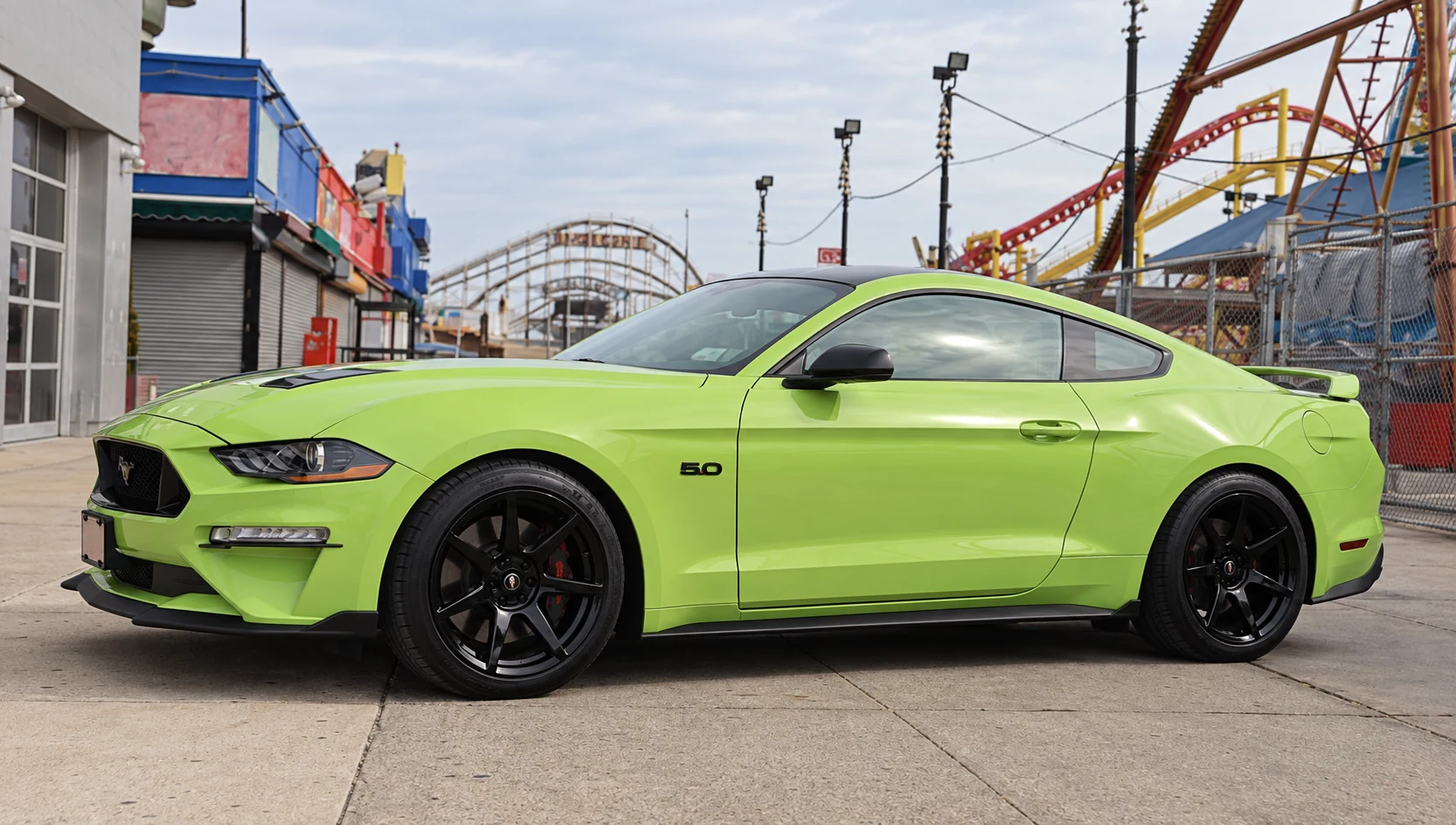 AI-generated view of a 2020 Ford Mustang GT PP1 with Project 6GR Seven wheels