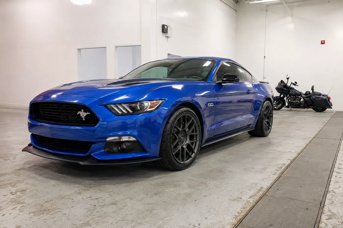 AI-generated view of a 2017 Ford Mustang GT/CS with SVE R357 wheels