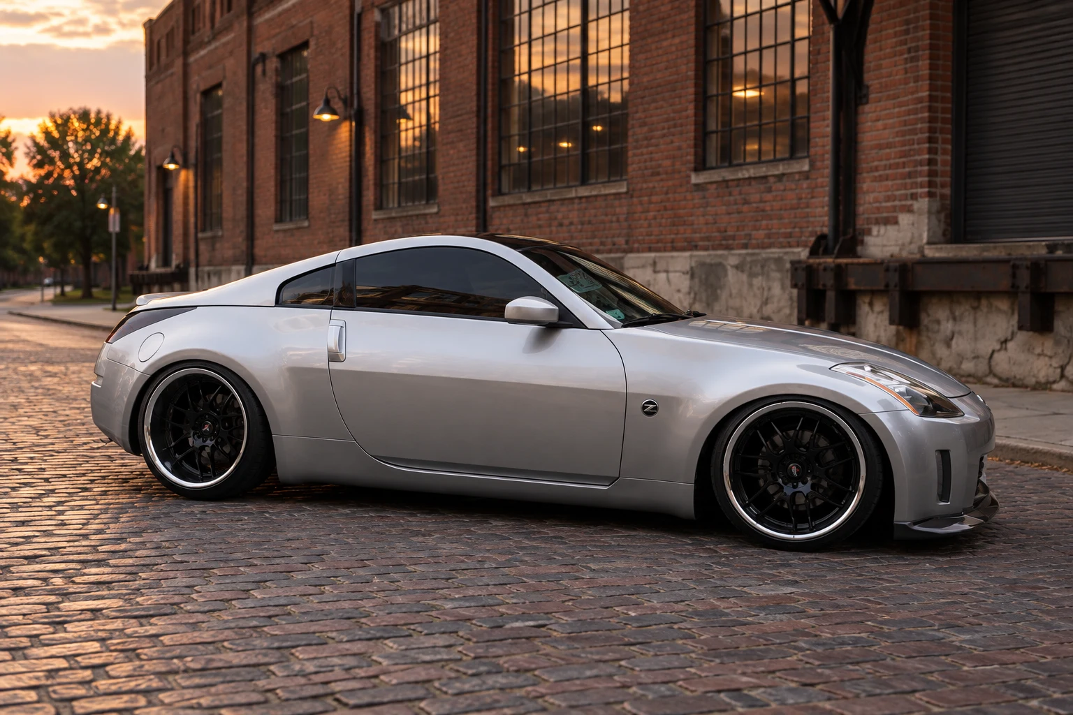 AI-generated view of a 2003 Nissan 350Z Touring with XXR 526 wheels