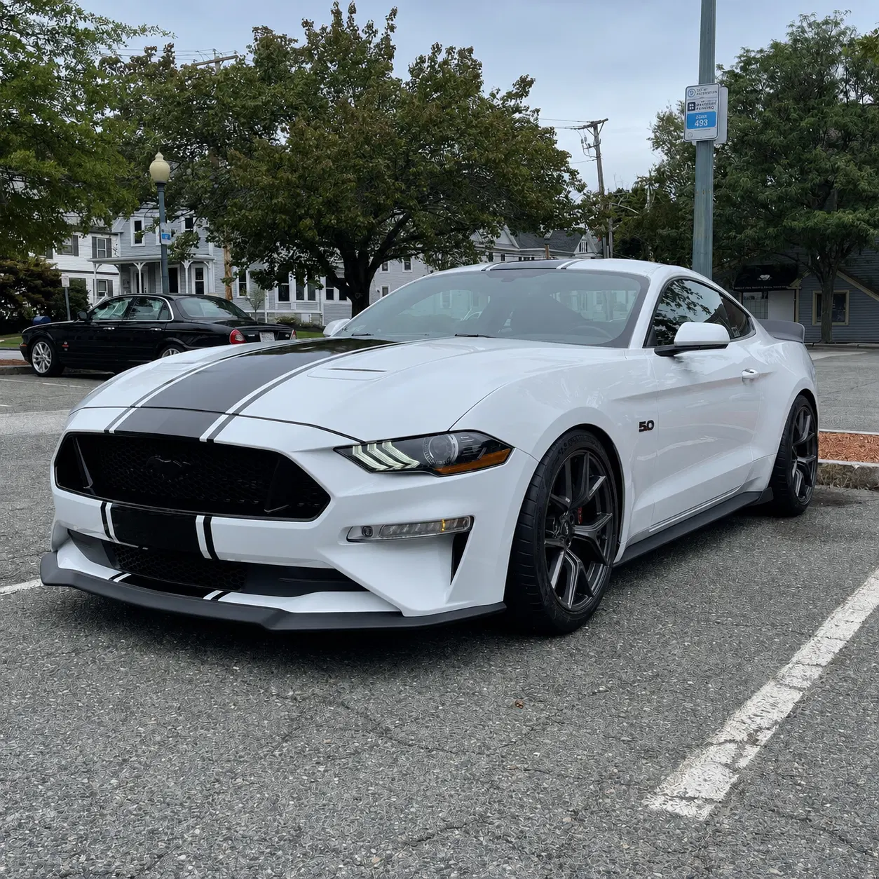 AI-generated view of a 2019 Ford Mustang GT PP1 6mt with SVE SP2 (PP2 replicas) wheels