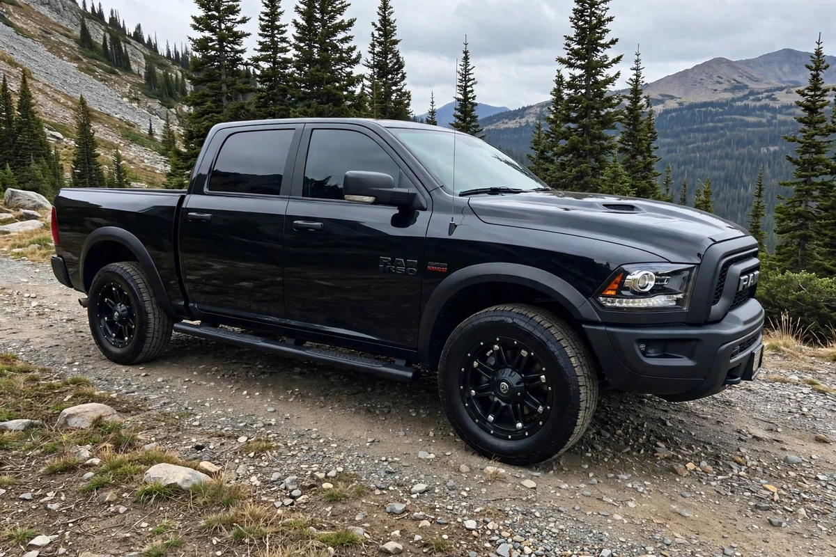 AI-generated view of 2017 Dodge Ram 1500 on Fuel Hostage