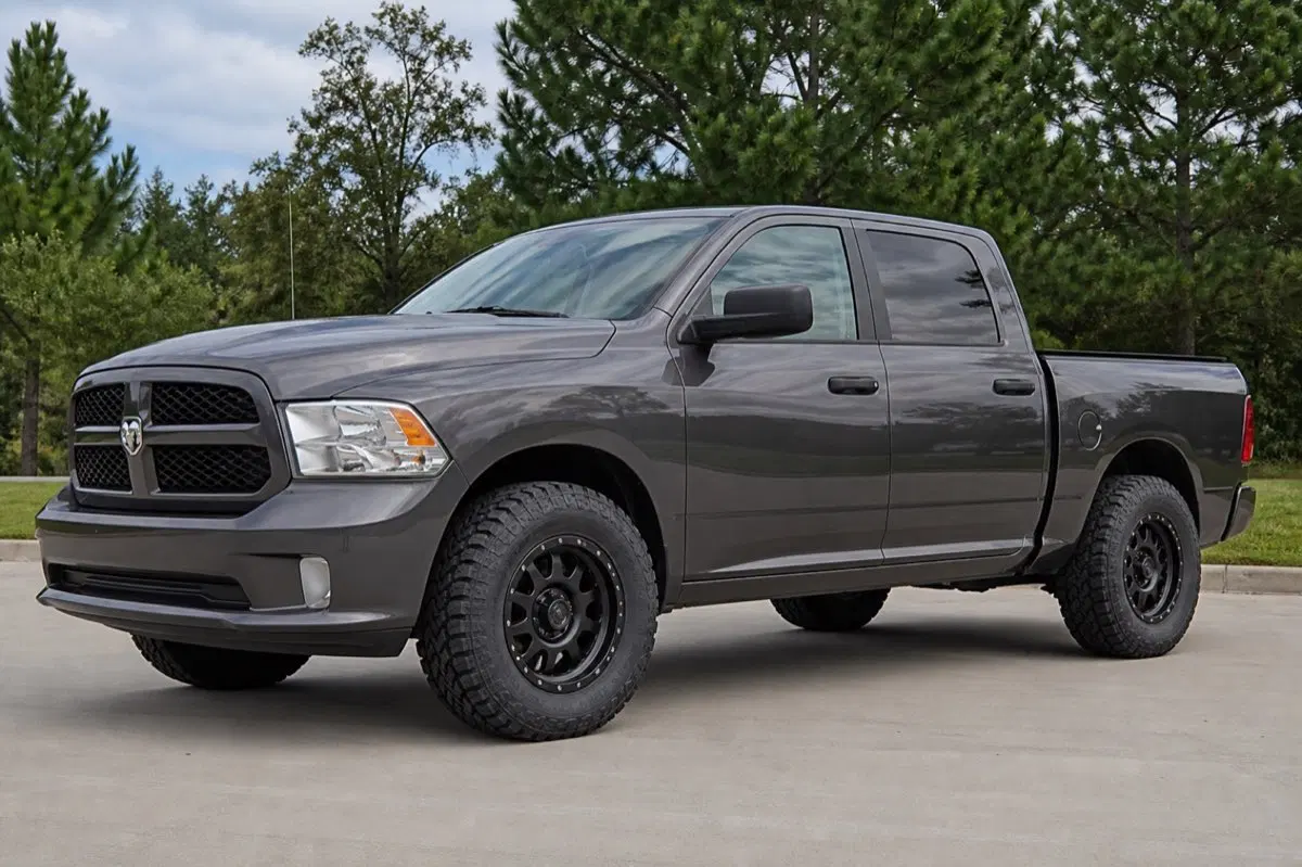 AI-generated view of a 2013 Dodge Ram 1500 with Method NV wheels