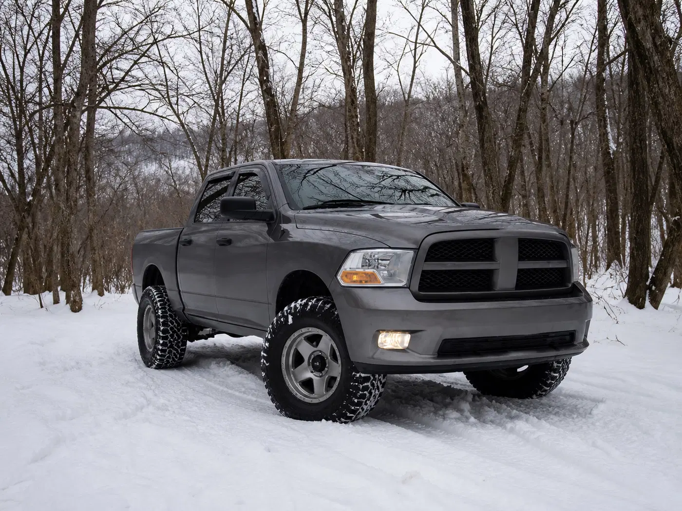 AI-generated view of a 2012 Dodge Ram 1500 with Method Standard wheels