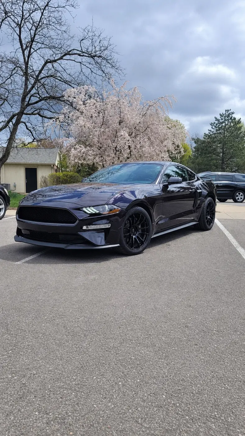 AI-generated view of a 2023 Ford Mustang GT California Special with AVID1 AV20 wheels