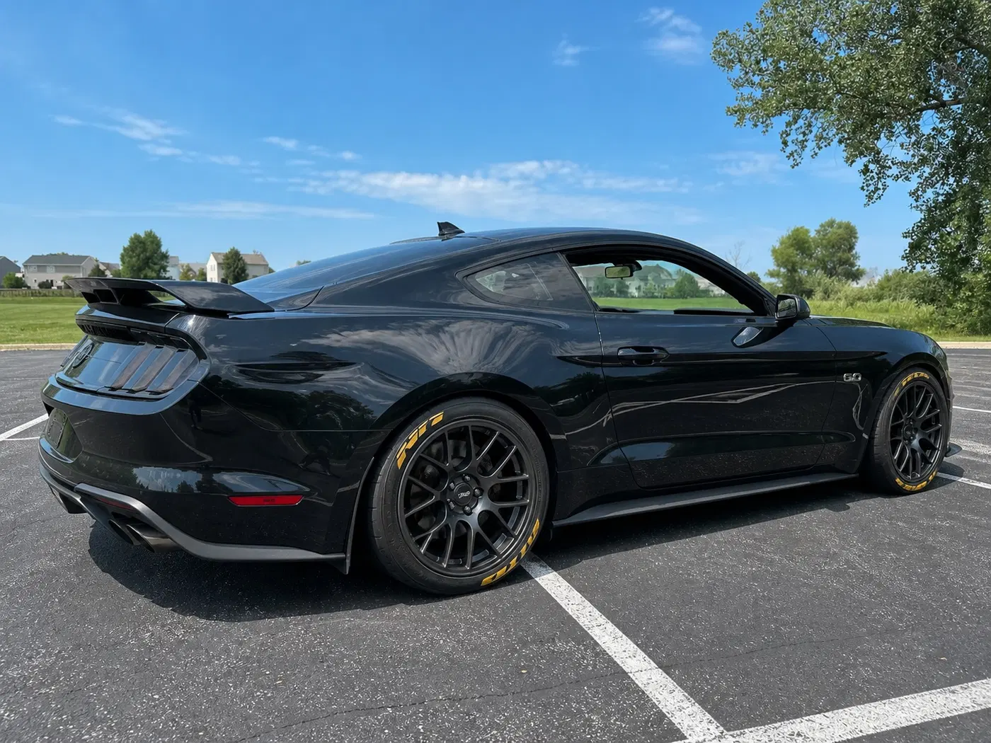 AI-generated view of a 2021 Ford Mustang GT Premium with APEX EC-7 wheels
